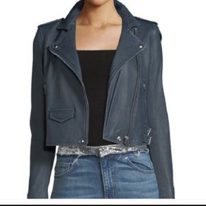 IRO ASHVILLE LEATHER MOTORCYCLE JACKET